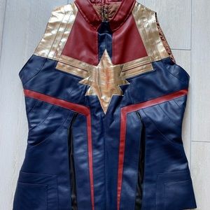 Captain Marvel Vest Leather Jacket